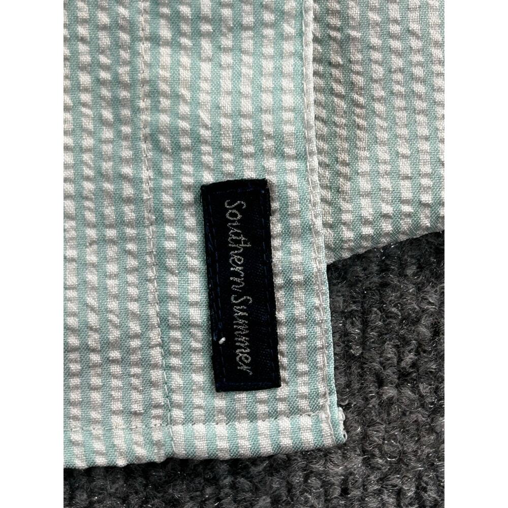 Magellan Fish Gear Fishing Shirt Men's XL Mint Green Stripe Relaxed Fit Vented - Picture 5 of 10